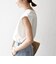 〈抗菌防臭/洗濯機可能〉USAコットン ラウンドヘム ノースリーブ TEE