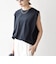 〈抗菌防臭/洗濯機可能〉USAコットン ラウンドヘム ノースリーブ TEE