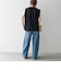 〈抗菌防臭/洗濯機可能〉USAコットン ラウンドヘム ノースリーブ TEE