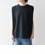 〈抗菌防臭/洗濯機可能〉USAコットン ラウンドヘム ノースリーブ TEE