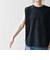 〈抗菌防臭/洗濯機可能〉USAコットン ラウンドヘム ノースリーブ TEE