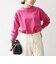 【WEB限定】〈手洗い可能〉スウェットライク ニット プルオーバー