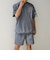 【WEB限定】〈接触冷感/撥水〉ワッシャーナイロン スピンドル Tシャツ＋イージーショーツ セットアップ◇