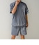 【WEB限定】〈接触冷感/撥水〉ワッシャーナイロン スピンドル Tシャツ＋イージーショーツ セットアップ◇