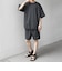 【WEB限定】〈接触冷感/撥水〉ワッシャーナイロン スピンドル Tシャツ＋イージーショーツ セットアップ◇