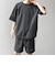 【WEB限定】〈接触冷感/撥水〉ワッシャーナイロン スピンドル Tシャツ＋イージーショーツ セットアップ◇