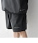 【WEB限定】〈接触冷感/撥水〉ワッシャーナイロン スピンドル Tシャツ＋イージーショーツ セットアップ◇
