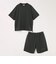 【WEB限定】〈接触冷感/撥水〉ワッシャーナイロン スピンドル Tシャツ＋イージーショーツ セットアップ◇