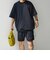 【WEB限定】〈接触冷感/撥水〉ワッシャーナイロン スピンドル Tシャツ＋イージーショーツ セットアップ◇