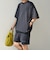 【WEB限定】〈接触冷感/撥水〉ワッシャーナイロン スピンドル Tシャツ＋イージーショーツ セットアップ◇