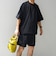 【WEB限定】〈接触冷感/撥水〉ワッシャーナイロン スピンドル Tシャツ＋イージーショーツ セットアップ◇
