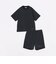 【WEB限定】〈接触冷感/撥水〉ワッシャーナイロン スピンドル Tシャツ＋イージーショーツ セットアップ◇