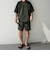 【WEB限定】〈接触冷感/撥水〉ワッシャーナイロン スピンドル Tシャツ＋イージーショーツ セットアップ◇