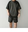【WEB限定】〈接触冷感/撥水〉ワッシャーナイロン スピンドル Tシャツ＋イージーショーツ セットアップ◇