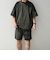 【WEB限定】〈接触冷感/撥水〉ワッシャーナイロン スピンドル Tシャツ＋イージーショーツ セットアップ◇
