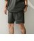 【WEB限定】〈接触冷感/撥水〉ワッシャーナイロン スピンドル Tシャツ＋イージーショーツ セットアップ◇