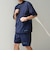 【WEB限定】〈接触冷感/撥水〉ワッシャーナイロン スピンドル Tシャツ＋イージーショーツ セットアップ◇
