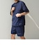 【WEB限定】〈接触冷感/撥水〉ワッシャーナイロン スピンドル Tシャツ＋イージーショーツ セットアップ◇