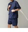 【WEB限定】〈接触冷感/撥水〉ワッシャーナイロン スピンドル Tシャツ＋イージーショーツ セットアップ◇