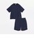 【WEB限定】〈接触冷感/撥水〉ワッシャーナイロン スピンドル Tシャツ＋イージーショーツ セットアップ◇