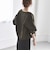 quaranciel:〈洗濯機可能〉ダブルジャージー ノーカラー コンパクト ジャケット