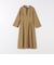 【WEB限定】〈洗濯機可能〉ダブルクロス ウエスト タック Aライン ワンピース ［NAVY BLUE］