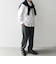 SHIPS any: ストライプ / ソリッド リラックス レギュラーカラー シャツ 26AW◇
