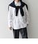 SHIPS any: ストライプ / ソリッド リラックス レギュラーカラー シャツ 26AW◇