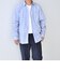 SHIPS any: ストライプ / ソリッド リラックス レギュラーカラー シャツ 26AW◇