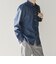 SHIPS any: ストライプ / ソリッド リラックス レギュラーカラー シャツ 26AW◇