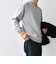 SHIPS any: 〈手洗い可能〉コットン カシミヤ スウェットライク ニット 24FW◇