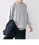 SHIPS any: 〈手洗い可能〉コットン カシミヤ スウェットライク ニット 24FW◇