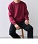 SHIPS any: 〈手洗い可能〉コットン カシミヤ スウェットライク ニット 24FW◇