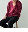 SHIPS any: 〈手洗い可能〉コットン カシミヤ スウェットライク ニット 24FW◇