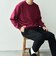 SHIPS any: 〈手洗い可能〉コットン カシミヤ スウェットライク ニット 24FW◇