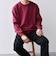 SHIPS any: 〈手洗い可能〉コットン カシミヤ スウェットライク ニット 24FW◇