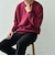 SHIPS any: 〈手洗い可能〉コットン カシミヤ スウェットライク ニット 24FW◇