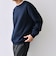SHIPS any: 〈手洗い可能〉コットン カシミヤ スウェットライク ニット 24FW◇