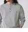 【WEB限定】SHIPS:〈抗菌・防臭〉ワンポイントロゴ バーズアイ ヘンリーネック 長袖 Tシャツ