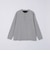 【WEB限定】SHIPS:〈抗菌・防臭〉ワンポイントロゴ バーズアイ ヘンリーネック 長袖 Tシャツ