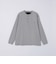 【WEB限定】SHIPS:〈抗菌・防臭〉ワンポイントロゴ バーズアイ ヘンリーネック 長袖 Tシャツ