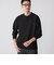 【WEB限定】SHIPS:〈抗菌・防臭〉ワンポイントロゴ バーズアイ ヘンリーネック 長袖 Tシャツ