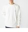 【WEB限定】SHIPS:〈抗菌・防臭〉ワンポイント ロゴ バーズアイ クルーネック 長袖 Tシャツ