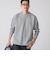 【WEB限定】SHIPS:〈抗菌・防臭〉ワンポイント ロゴ バーズアイ クルーネック 長袖 Tシャツ