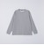 【WEB限定】SHIPS:〈抗菌・防臭〉ワンポイント ロゴ バーズアイ クルーネック 長袖 Tシャツ