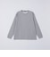 【WEB限定】SHIPS:〈抗菌・防臭〉ワンポイント ロゴ バーズアイ クルーネック 長袖 Tシャツ