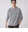 【WEB限定】SHIPS:〈抗菌・防臭〉ワンポイント ロゴ バーズアイ クルーネック 長袖 Tシャツ