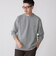 【WEB限定】SHIPS:〈抗菌・防臭〉ワンポイント ロゴ バーズアイ クルーネック 長袖 Tシャツ