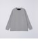 【WEB限定】SHIPS:〈抗菌・防臭〉ワンポイント ロゴ バーズアイ クルーネック 長袖 Tシャツ