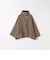 【WEB限定】リバー スタンドカラー ポンチョ ショート コート